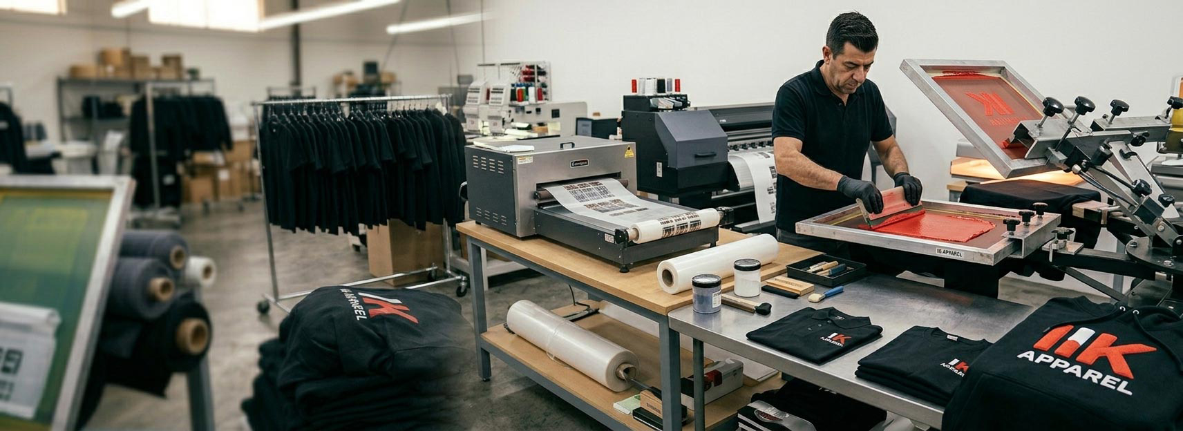 Puff screen printing manufacturer for UK streetwear brands, puff print hoodies, puff print T-shirts, raised 3D prints, and private label apparel buyers